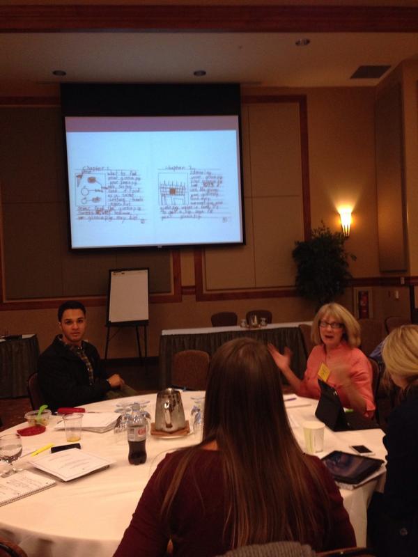 ggredlinger's tweet photo. Dr. Ehrenwoth &amp; teams of teachers &amp; administrators evaluating writing growth using student work. #cosa2014prin http://t.co/9yF1OxqMnK
