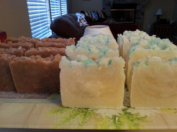 essentialsbykim's tweet photo. Currently cooling - blue moon beer bars and lavender Mediterranean Sea salt bars.   http://t.co/Rx3wrkw4yS. http://t.co/Jrrt41qM9t