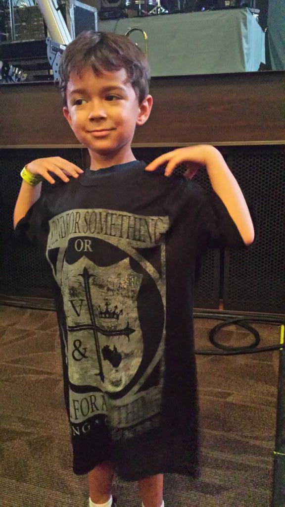 dalydo62's tweet photo. Jakey's first concert t-shirt @ForKingAndCountry @saddlebackchurch @broncotori http://t.co/3MHZUe4Bkl