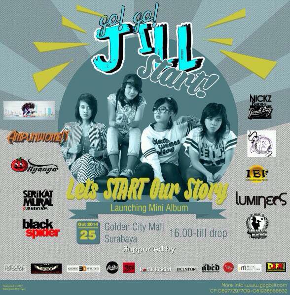 band_shima's tweet photo. Go!Go!JiLL, band dg 4 gadis manis Surabaya yg main musik rock! >Golden City Mall - 25 Okt< https://t.co/rhnbqcgAtD http://t.co/OZJuLYZ5tp