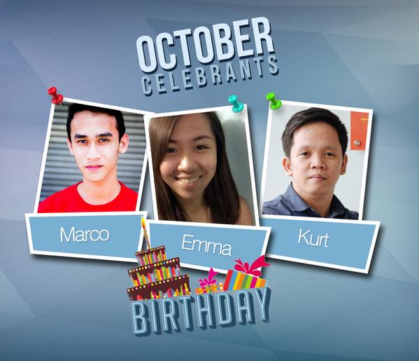 August99Inc's tweet photo. Happy birthday to the three web developers of August 99! http://t.co/7sb218IhJQ
