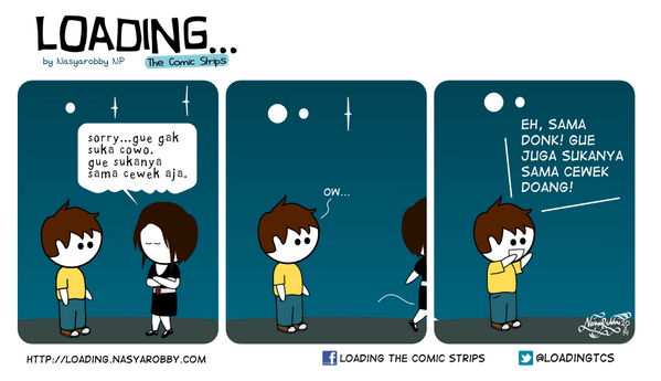 LoadingTCS's tweet photo. Komik Strip #LoadingTCS #227 - Sama donk, neng! http://t.co/dJr8pMw3HX http://t.co/ltSb7Gb6ZS