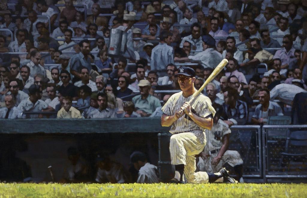 Happy Birthday Mickey Mantle " The great Mickey Mantle.

Painting via 