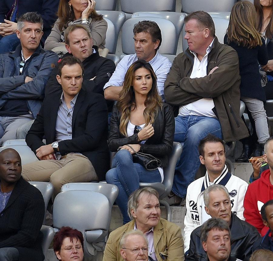 Football Paparazzi on X: Ann-Kathrin Brömmel watching her boyfriend Mario  #Gotze from the stands.(18th October 2014)  / X