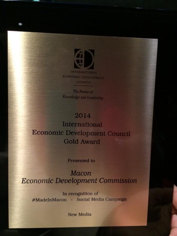Macon_Works's tweet photo. #MadeInMacon is an International award winner! #IEDConf2014 http://t.co/URyWecBL9e