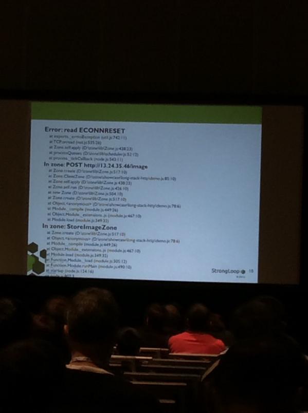 rosskukulinski's tweet image. #Nodejs zones could improve error trackbacks.  #HTML5DevConf github.com/strongloop/zone