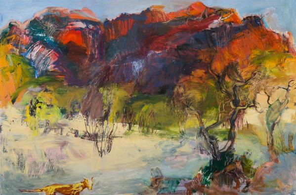 Congratulations Kerry McInnis - Highly Commended in the 2014 Norvill Art Prize for her painting Corkwood Dingoes.
