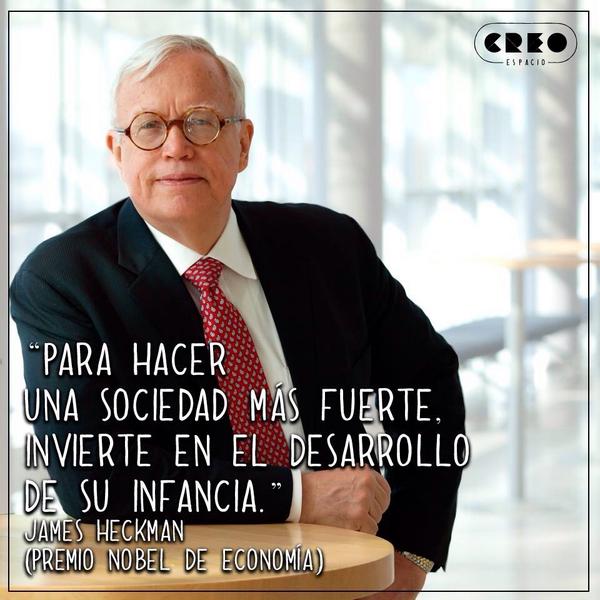 ¿Sueñas con un Perú más grande? ¡Trabajemos por los más chicos! 

Mira lo que dice #JamesHeckman Nobel de economía: