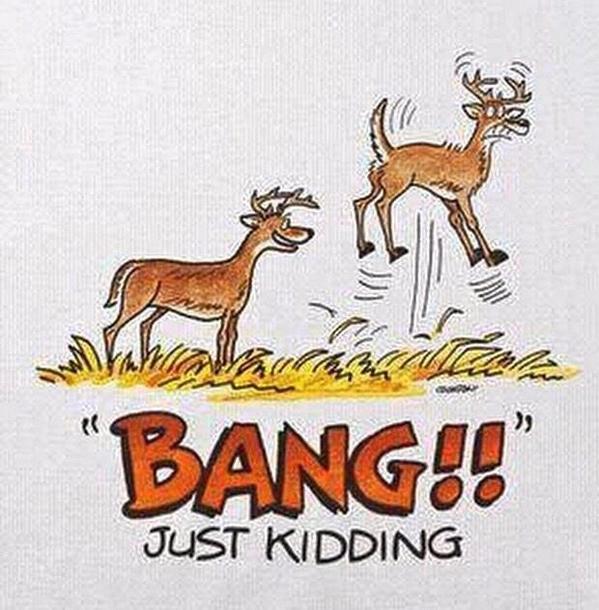 DruryOutdoors's tweet photo. If we were a big buck........ LOL! http://t.co/AGw1buAYPl