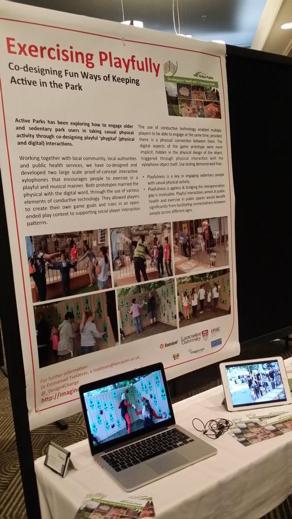 PhDtoProf's tweet photo. Poster presentation and demo at CHI Play #chiplay @catalystproj @ImaginationLanc http://t.co/5DAQLE4ad6
