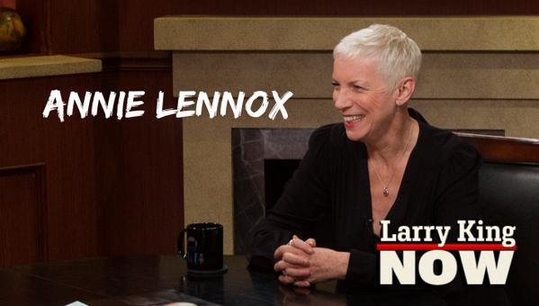 OraTV's tweet photo. ICYMI @AnnieLennox talks new album #Nostalgia w/ @Kingsthings on #LarryKingNow http://t.co/nInK3pj0XX http://t.co/uR1bcSbcEN