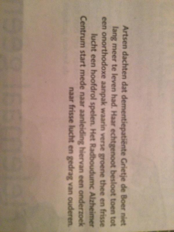 Weer een onderzoek naar het positieve effect van 'buiten zijn' ... Onderzoeken wat we diep van binnen weten : )