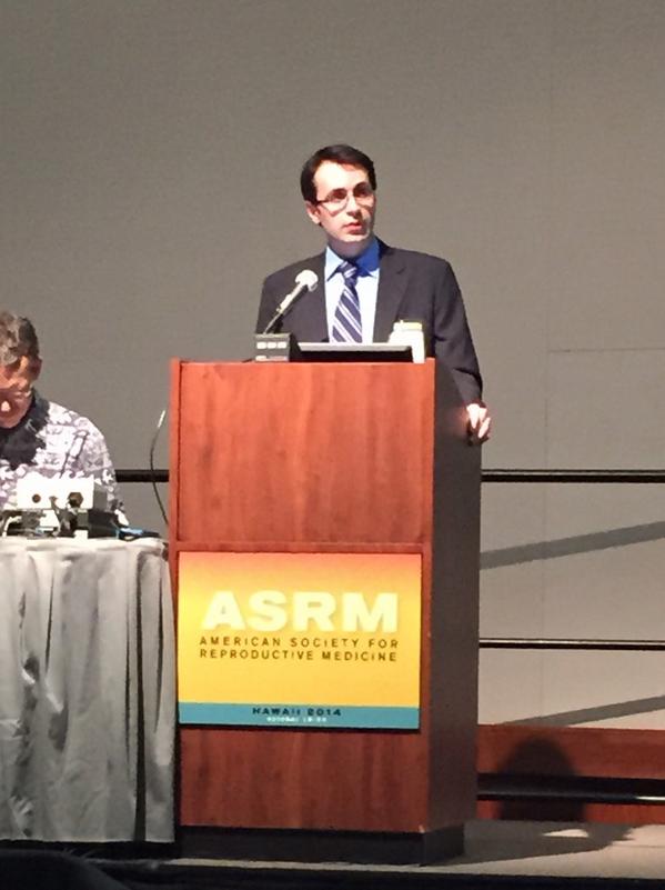 AshleyGWinter's tweet photo. @BobbyNajariMD at #thePodium! vasectomy rates rose w/ recession #2014ASRM #vasectomy #contraceptionEducation http://t.co/i3IRYSGwme