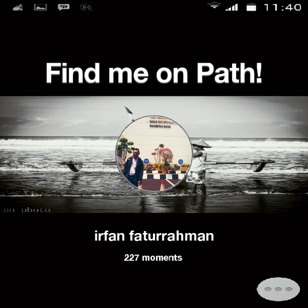 irfanshaevan's tweet photo. I've shared 227 memories with my friends on #Path - see them now at http://t.co/pHx4FcCtTP! #thepersonalnetwork http://t.co/cGp8Q8YCkT