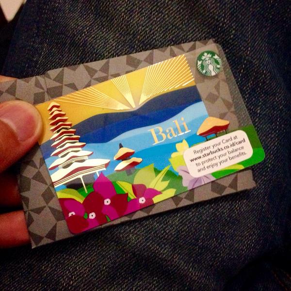 billypunya's tweet photo. Starbuckscard Bali #sbuxcard #Bali @SbuxIndonesia http://t.co/nPIoiLopv9