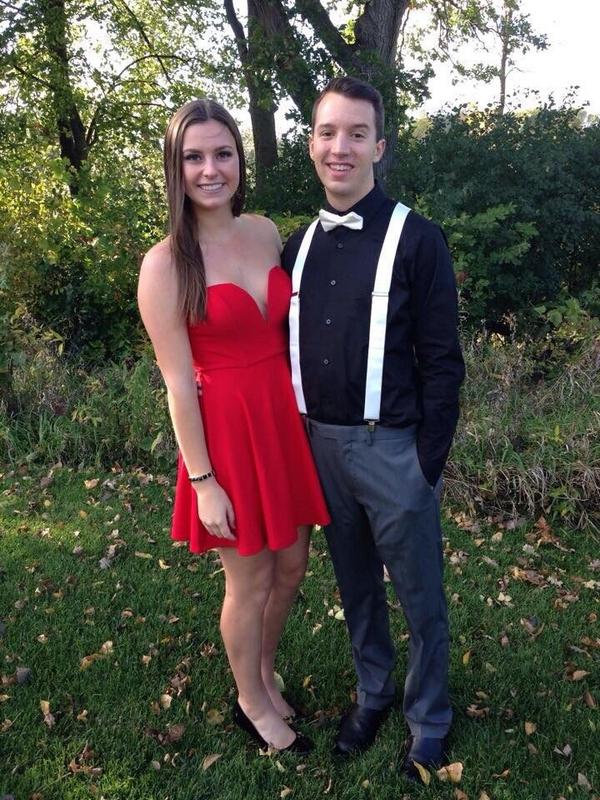 cutest_mn's tweet photo. Brandon Rich &amp;  Allie Phillips - Centennial ❤️💜 http://t.co/9Y3BbmYbu1