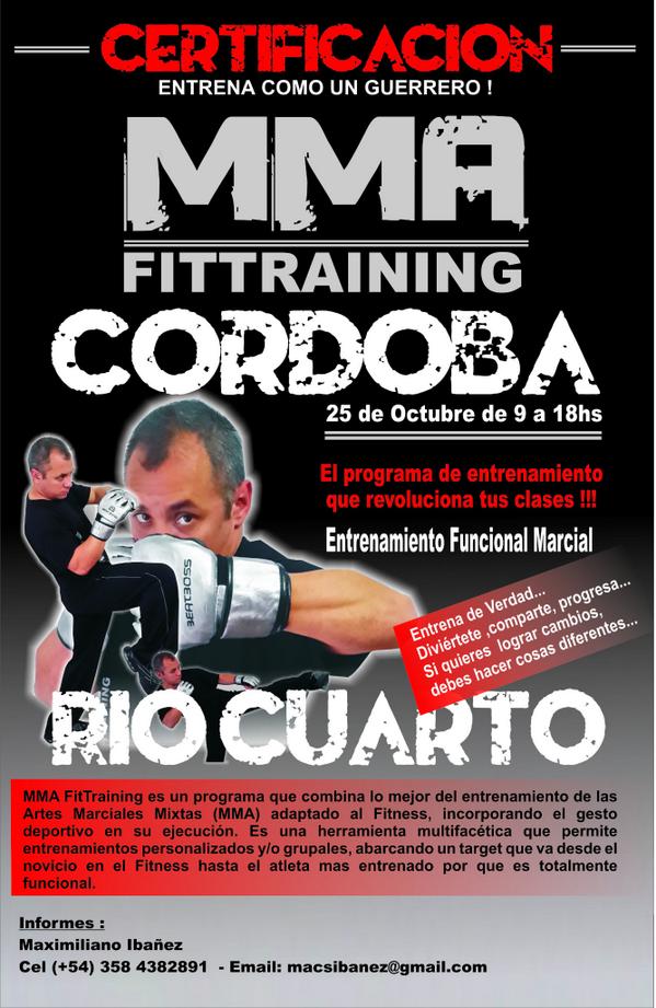 MMAFitTraining's tweet photo. #martincanoenriocuarto @culturaoriente #certificacionMMAFITTRAINING MaximilianoIbañez @KravMaga360 Sábado 25/10 9hs http://t.co/r7f8sjF9dr