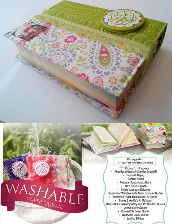 NEW:Qur'an Zhafira Rainbow GREEN PAISLEY Rp 96.000 10x15cm.Terjemah.Cantik.Pelangi.Pesan SMS 087783972256