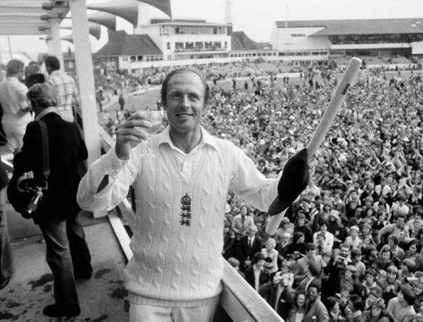 Happy Birthday Sir Geoffrey Boycott! Picture shows SGB celebrating his 100th hundred  