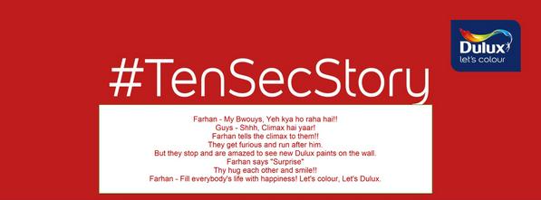 Shiv1102's tweet image. @DuluxIndia #TenSecStory #Video3