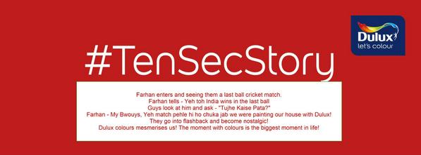 Shiv1102's tweet image. @DuluxIndia #TenSecStory #Video3