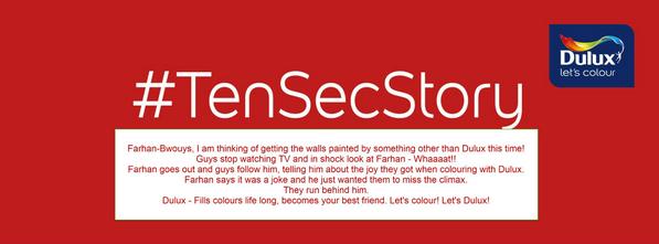 Shiv1102's tweet image. @DuluxIndia #TenSecStory #Video3