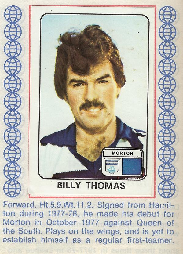 ScotsFootyCards's tweet photo. #BillyThomas #Morton #Panini 1979 http://t.co/tvgTktEPYT