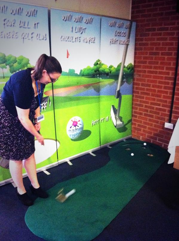 Win a four ball with <a href="/ThamesGraphics/">Thames Graphics</a> at <a href="/HazlemereGolf/">Hazlemere Golf Club</a> can you get a hole-in-one? #wycombeexpo #networking