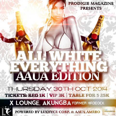 Jaye_GE's tweet photo. Dis 30th don't miss out #AllWhiteEverythingAAUAEdition @Oluwaluizzy @opekitan @aauagossip @romide60 #GetYourWhitesOn http://t.co/T7RLnJHytd
