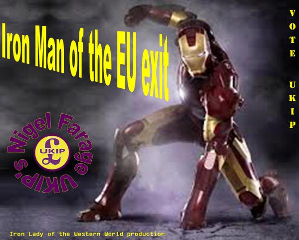 EUscepticInUSA's tweet image. Who is that with Queen Elizabeth?
#JohnnyEnglish…No
#JamesBond…No
#IronMan of the EU exit…Yes
#UKIP #VoteUKIP #Brexit