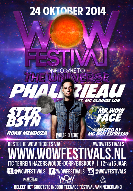 wowfestivals's tweet photo. Deze vrijdag @wowfestivals 'Welcome to the Universe'. Tickets op http://t.co/xRDe6hJwKH 
RT als je erbij bent! http://t.co/W7dLG8H19k