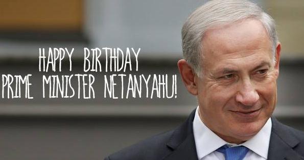 Happy 65th Birthday to the Prime Minister of Israel, Benjamin Netanyahu
to tell Bibi Mazel Tov! 
