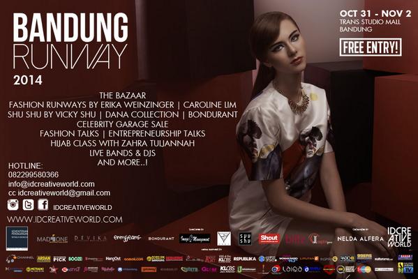 infobandung's tweet photo. #BandungRunway 2014 mempersembahkan #HIJABCLASS w/ @zahratuljannah Oct 31-Nov 2 @TSMbandung Info @idcreativeworld http://t.co/1iIhO38pM5