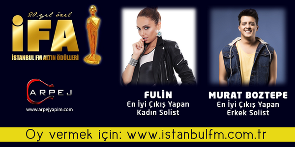 arpejyapim's tweet photo. Sanatçılarımız @Fulin_ ve @MurtiBoztepe İFA Ödülleri'nde aday... @istanbulfm886 

Oylama: http://t.co/JIwM8kDC3P http://t.co/R966pLfO3S