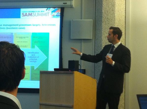 SAMSummit_IBSMA's tweet photo. #samsummitlondon SAM in Europe: avg. piracy Eastern Europe is 61%, Western Europe is 29%. -- Darius Kristen, KPMG. http://t.co/XMYs6oKE0h