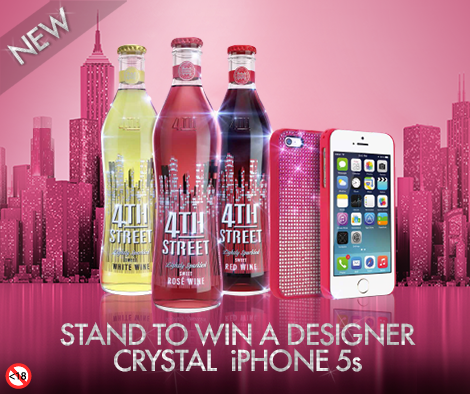 4thstreetwine's tweet photo. WIN a crystal iPhone 5S! Buy 4th Street, dial *120*1036*last 4 digits of barcode# to enter. T&amp;Cs apply http://t.co/3e31wc9gZc