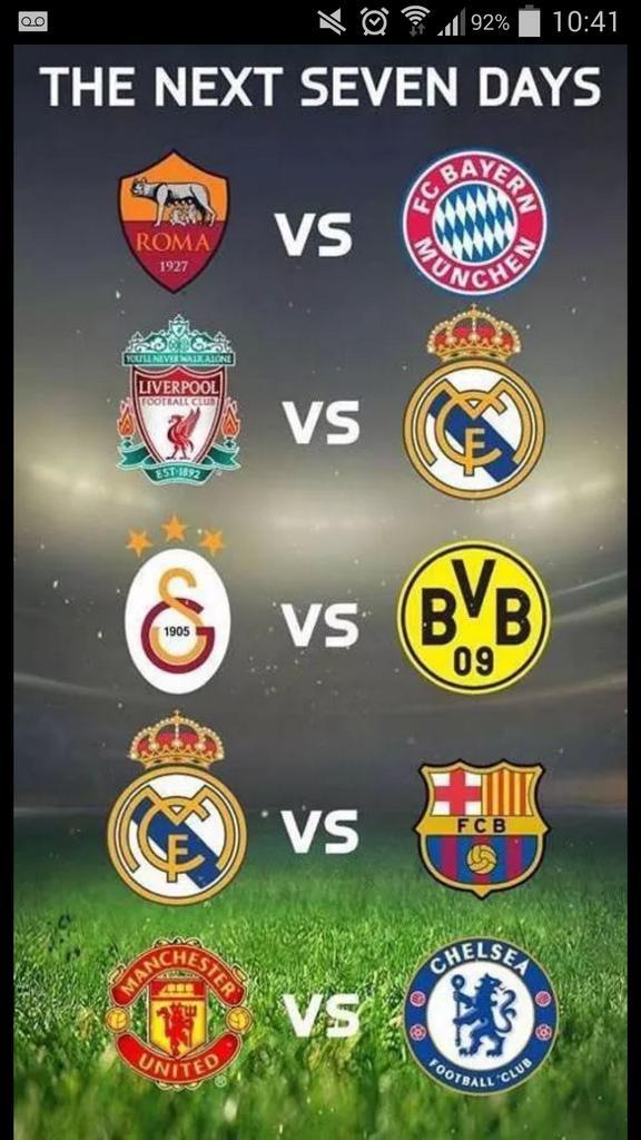SammoOnline's tweet photo. Great week of football ahead, including the #ElClasico http://t.co/Una4U4lZuI