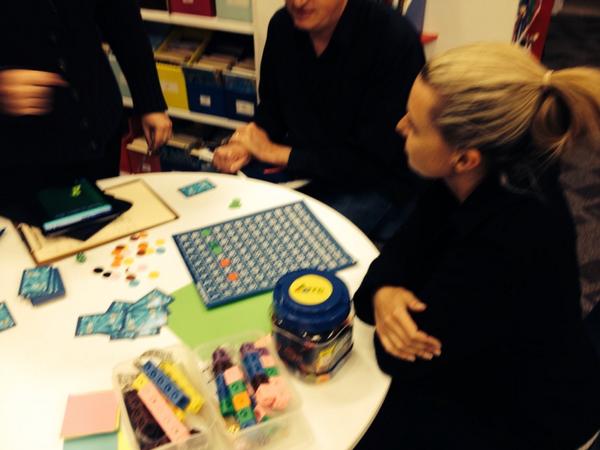 StJosephsS's tweet photo. Parents playing number fact games. http://t.co/3rfAAnQk0q
