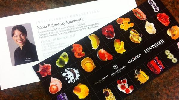 Vaniye's tweet photo. Invitations ready: Exclusive Desserts Demo nstration with #Ponthier France for Aucland Chefs soon in November http://t.co/7ao9qhVHf1
