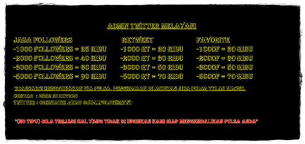 promosi jasa nambah follower twitter. cek favorite untuk BUKTI