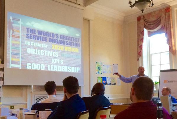 ISeeeLIVE's tweet photo. Tim Proctor presents on the Ladder to #CreativeLeadership at the ISS UK HSEQ Conference. http://t.co/FjqMysBckY