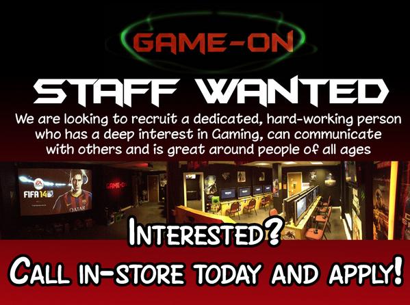 GameOnNI's tweet image. WE'RE HIRING!
Call in-store to apply
(29 Shipquay Street, L'Derry)