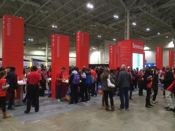 SenecaBusiness's tweet image. Wow!  @SenecaCollege &amp;amp; @SenecaComms you have done a phenomenal job brining our programs to #OCIF2014  IMPRESSIVE!