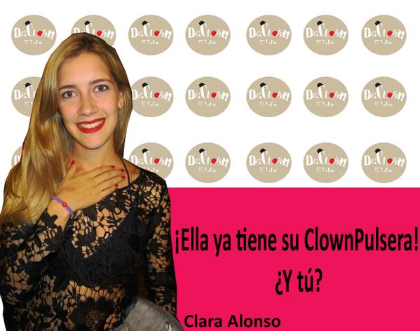 drclownelda's tweet photo. @clarialonso_ gracias por ayudarnos a seguir adelante con nuestro proyecto #clownpulseras http://t.co/nHilt3ClYP