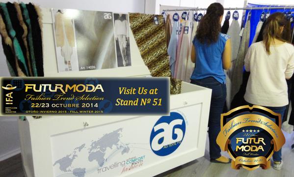AGTextil_PE's tweet photo. Últimos detalles para @feriafuturmoda, Nos vemos en el Stand Nº 51. #textil #moda #Coshoes #trends #Elche #futurmoda http://t.co/69CtZn9Yoh