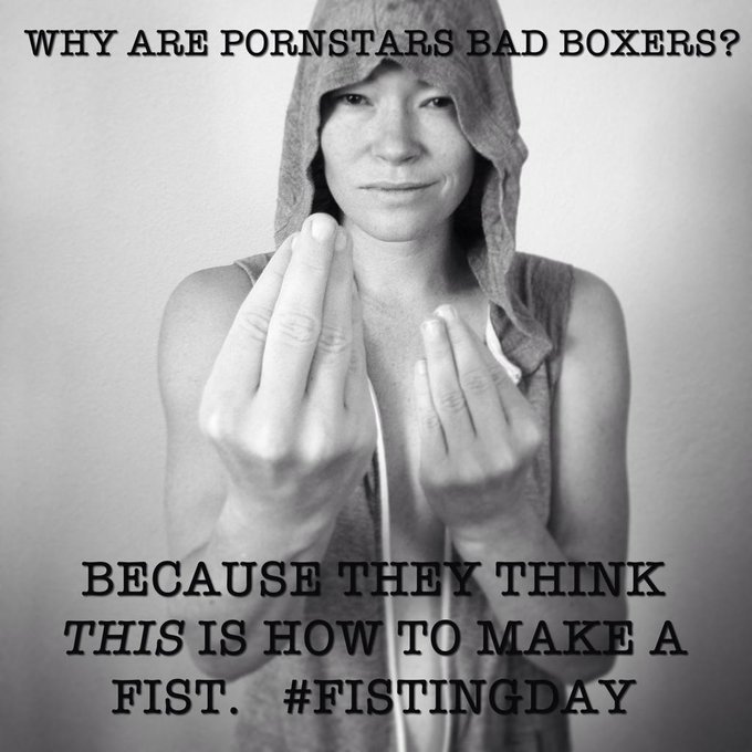 Happy #fistingday! 👊👊 http://t.co/8OkaEuNCvY<a href="/tag/fistingday"class="tags">#fistingday</a>