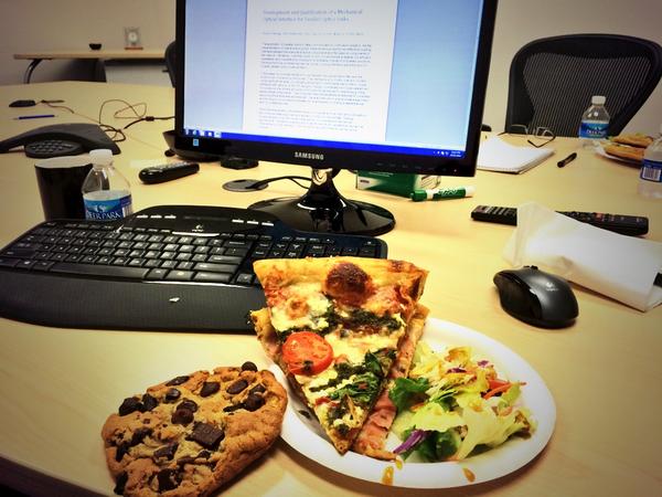 DirkNC's tweet image. Critical @MellowMushroom supplies obtained, time to start #acadowrimo paper writing for @PhotonicsWest. #HereWeGo