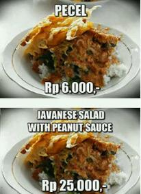 faurus19's tweet image. Cuma ada di Indonesia "Pecel" Rp.6.000,- namanya diganti harganya jadi Rp.25.000,- @TonightShow_NET #HDITonightShow