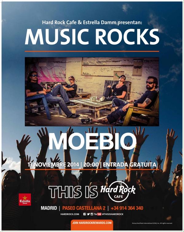 moebiorock's tweet photo. MOEBIO, presentación de su nuevo álbum VICTORIA 13/11/14 consigue tu entrada gratuita aquí YA!https://t.co/2wcgaFJS6H http://t.co/46oGJjC2EN