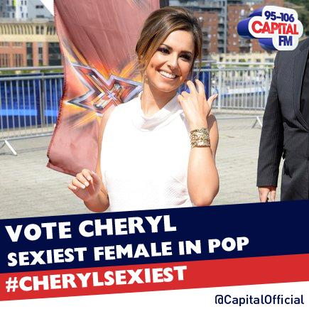 CapitalOfficial's tweet image. Hey @CherylOfficial, you've been nominated for Sexiest Female in Pop ;) Good luck! #CherylSexiest